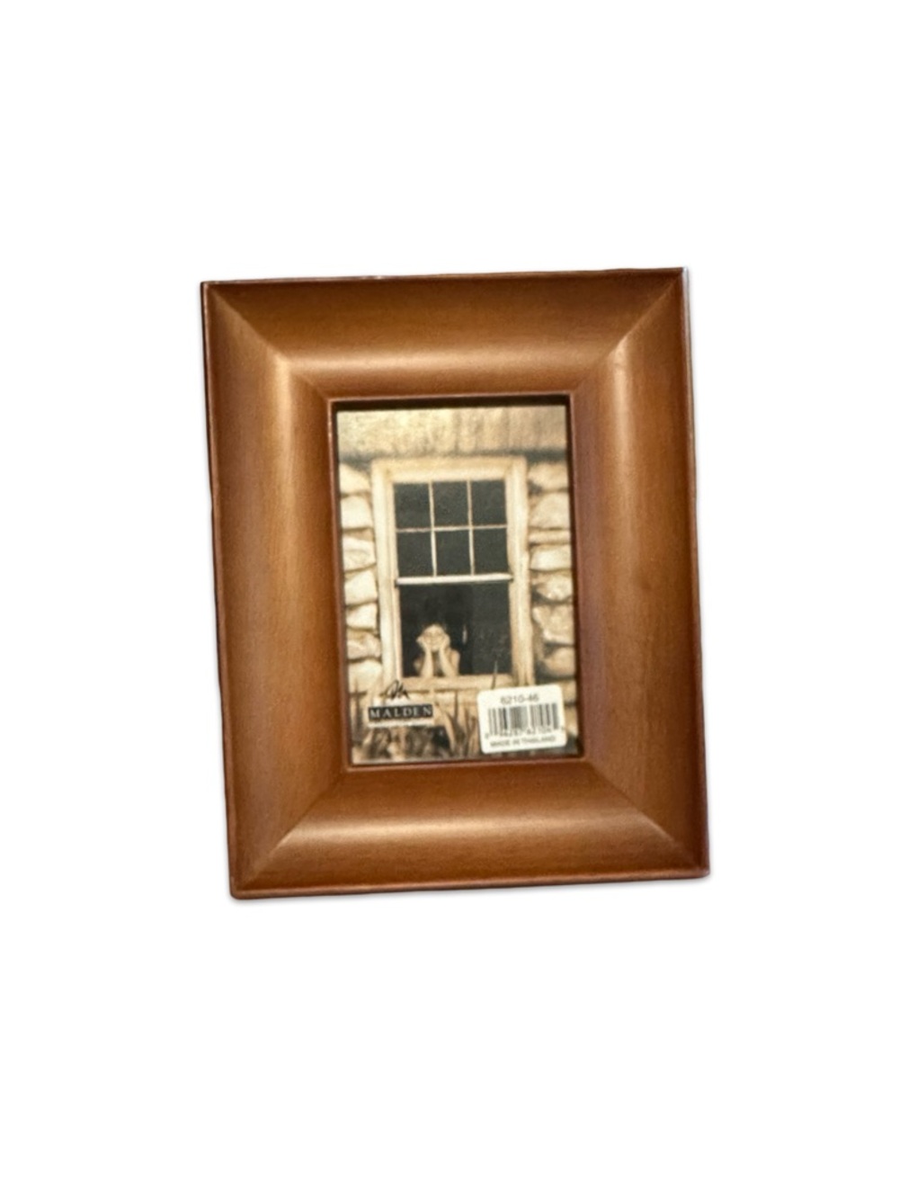 Malden International Designs Brown Wood Picture Frame 4x6 Tabletop Wall